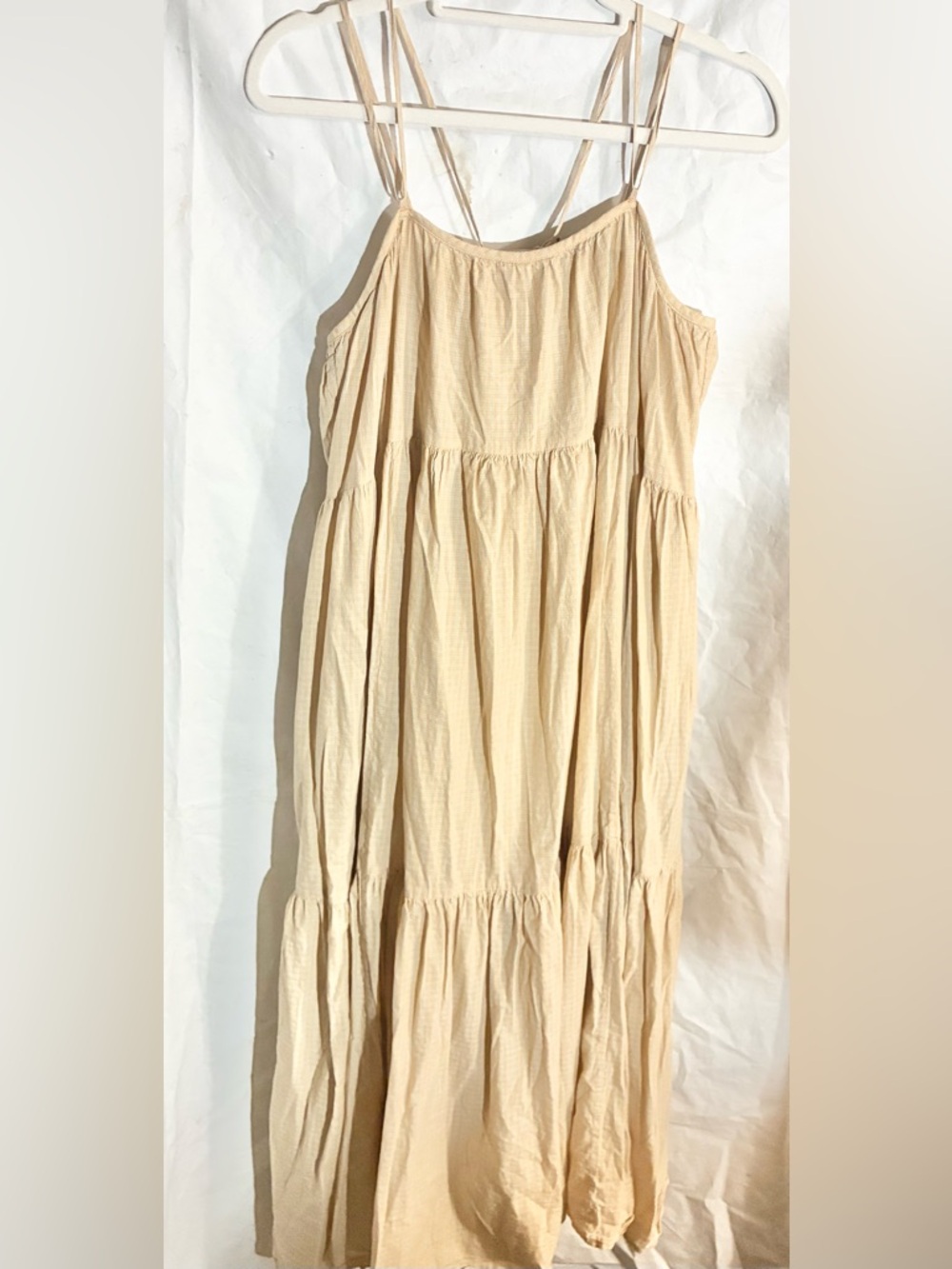Everlane cotton Peasant Dress Sz M oversized Staple Billowy light Pockets - Picture 12 of 16